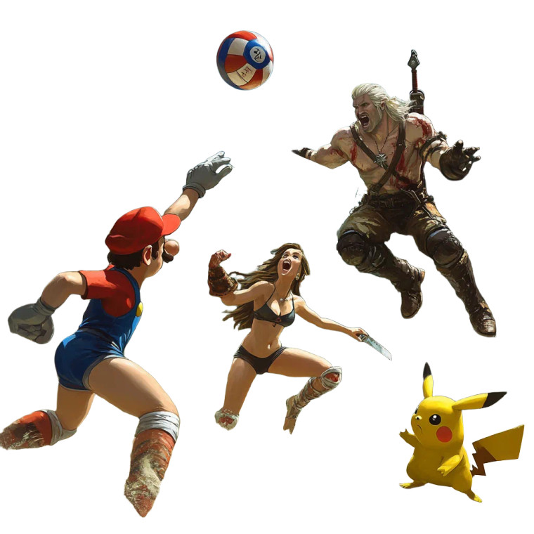 Mario Luigi Volleyball Rabid Vinyl Car Decal Sticker – Waterproof & UV-Resistant 4.0"