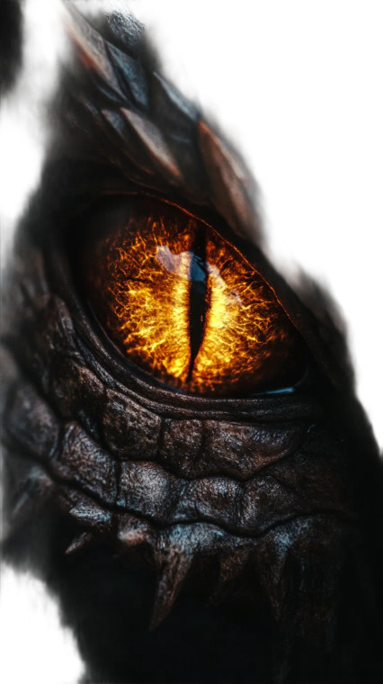 Menacing Dragon Eye Vinyl Car Decal Sticker – Waterproof & UV-Resistant 4.85"