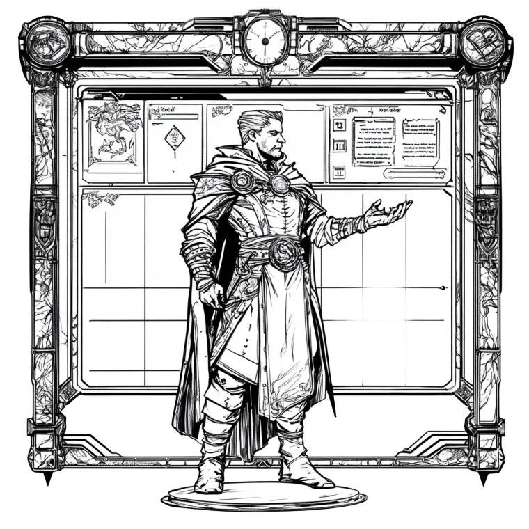 Mmorpg Wizard Sheet Vinyl Car Decal Sticker – Waterproof & UV-Resistant 4.0"