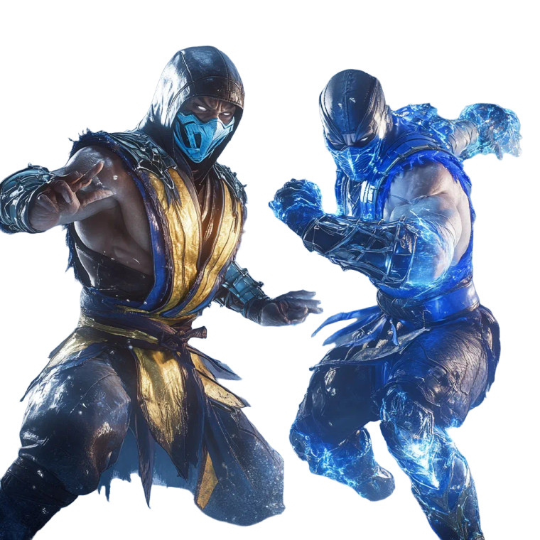 Mortal Kombat Scorpion Subzero Vinyl Car Decal Sticker – Waterproof & UV-Resistant 4.0"