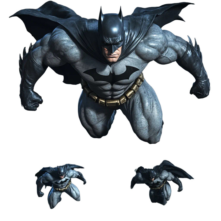 Muscular Batman Angles Vinyl Car Decal Sticker – Waterproof & UV-Resistant 4.0"