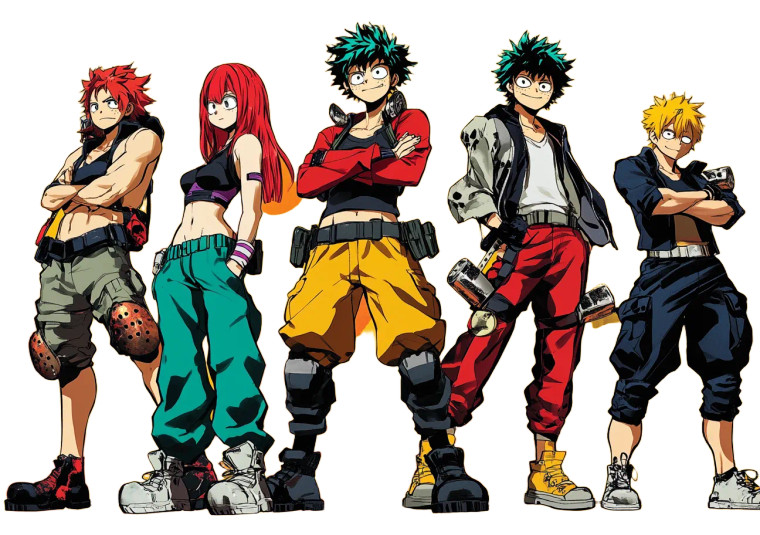 My Hero Academia Anime Pose Vinyl Car Decal Sticker – Waterproof & UV-Resistant 5.68"
