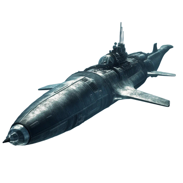 Nautilus Submarine Design Vinyl Car Decal Sticker – Waterproof & UV-Resistant 4.0"