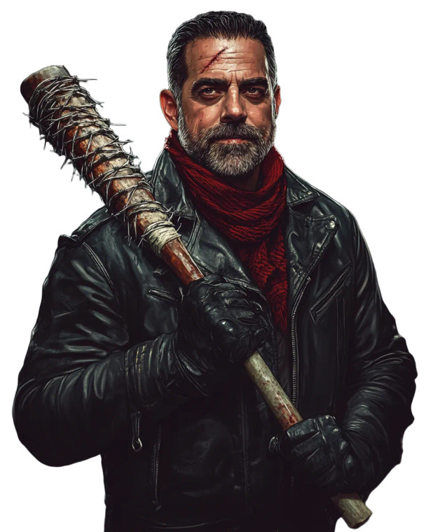 Negan Lucille Walking Dead Vinyl Car Decal Sticker – Waterproof & UV-Resistant 4.0"