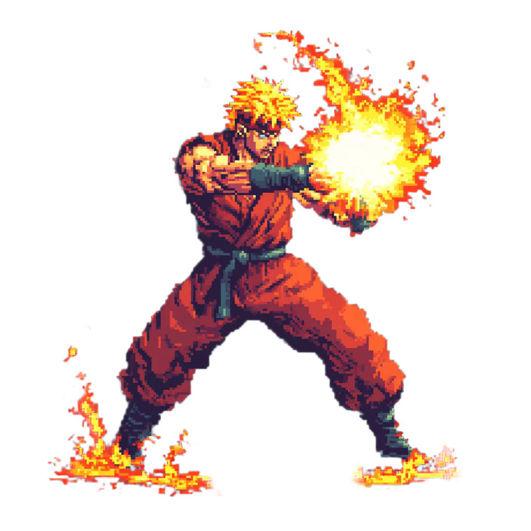 Ninja Warrior Fireball Snes Vinyl Car Decal Sticker – Waterproof & UV-Resistant 4.0"