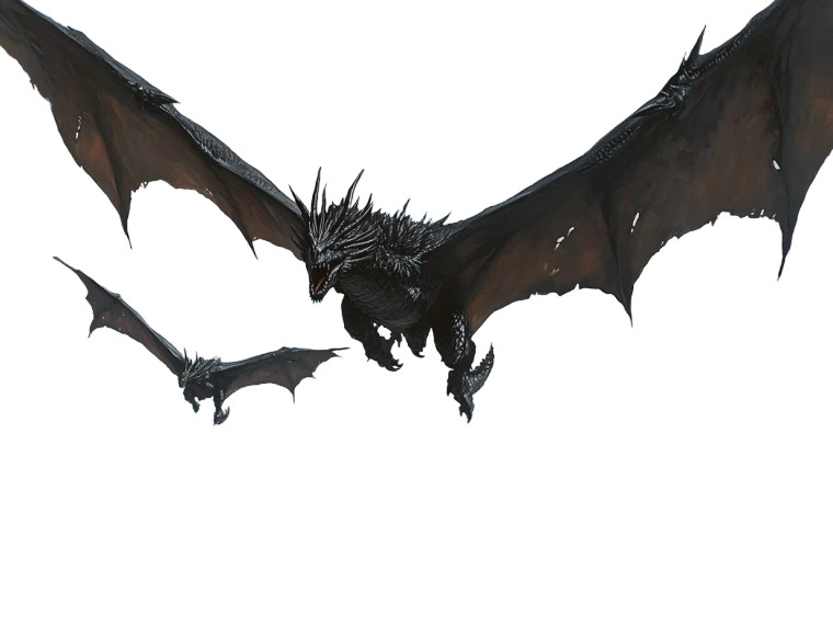 Norse Dragons Flying Plains Vinyl Car Decal Sticker – Waterproof & UV-Resistant 5.31"