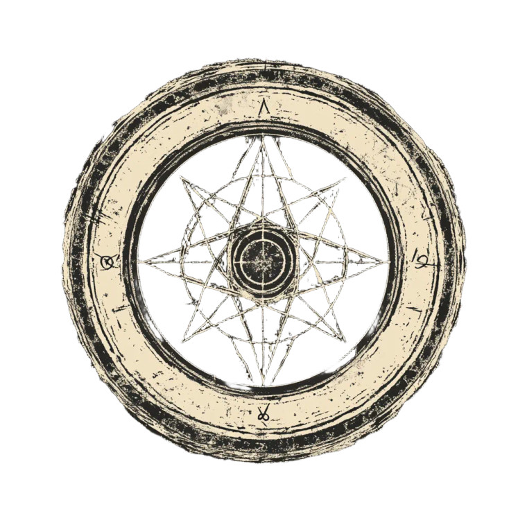 Occult Sigil Grunge Vector Vinyl Car Decal Sticker – Waterproof & UV-Resistant 4.0"