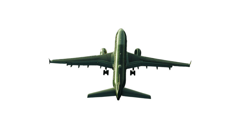 Passenger Plane Takeoff Vinyl Car Decal Sticker – Waterproof & UV-Resistant 7.14"