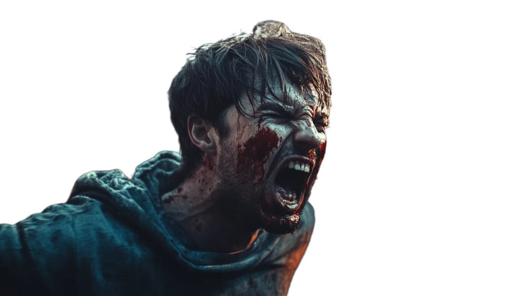 People Fighting Photorealistic Vinyl Car Decal Sticker – Waterproof & UV-Resistant 7.14"