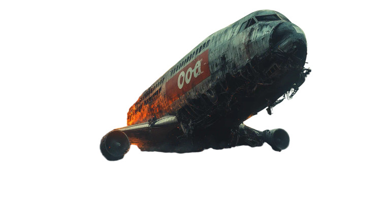 Plane Train Accident Witnesses Vinyl Car Decal Sticker – Waterproof & UV-Resistant 7.14"