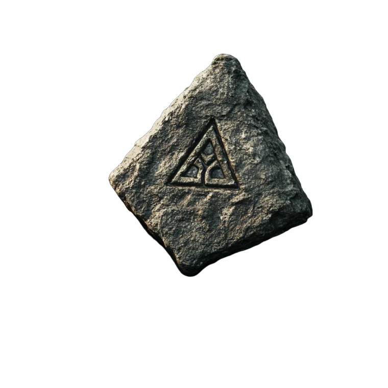 Pyramidal Rock Nordic Symbol Vinyl Car Decal Sticker – Waterproof & UV-Resistant 4.0"