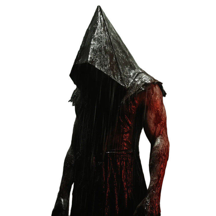 Pyramid Head Silent Hill Raining Vinyl Car Decal Sticker – Waterproof & UV-Resistant 4.0"