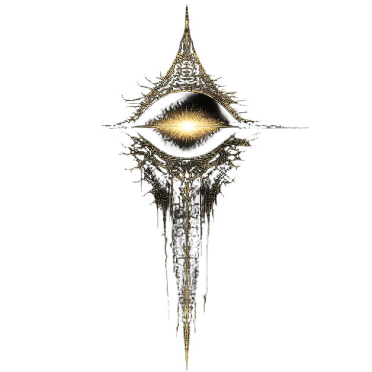 Sauron Eye Minimalist Line Vinyl Car Decal Sticker – Waterproof & UV-Resistant 4.0"