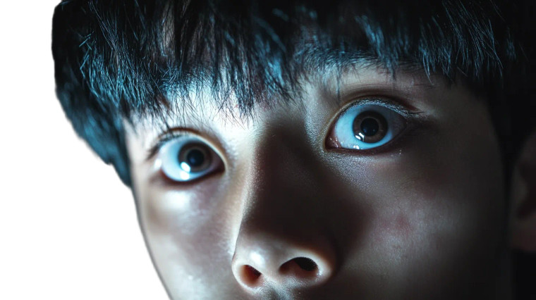 Scared Korean Boy Dark Vinyl Car Decal Sticker – Waterproof & UV-Resistant 7.14"