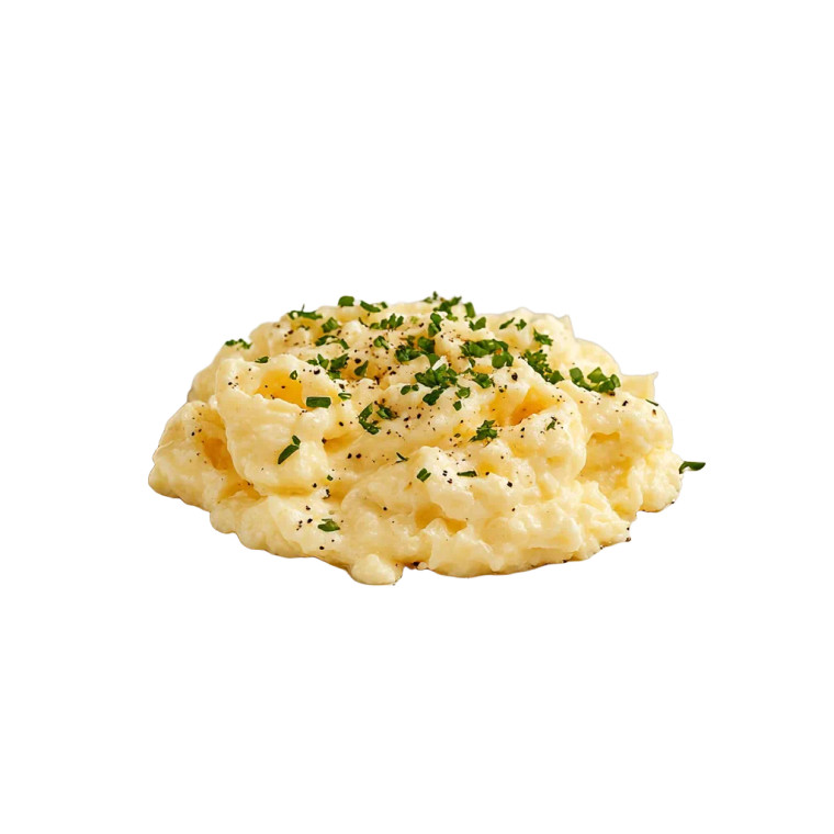 Scrambled Eggs Plate Beige Vinyl Car Decal Sticker – Waterproof & UV-Resistant 4.0"