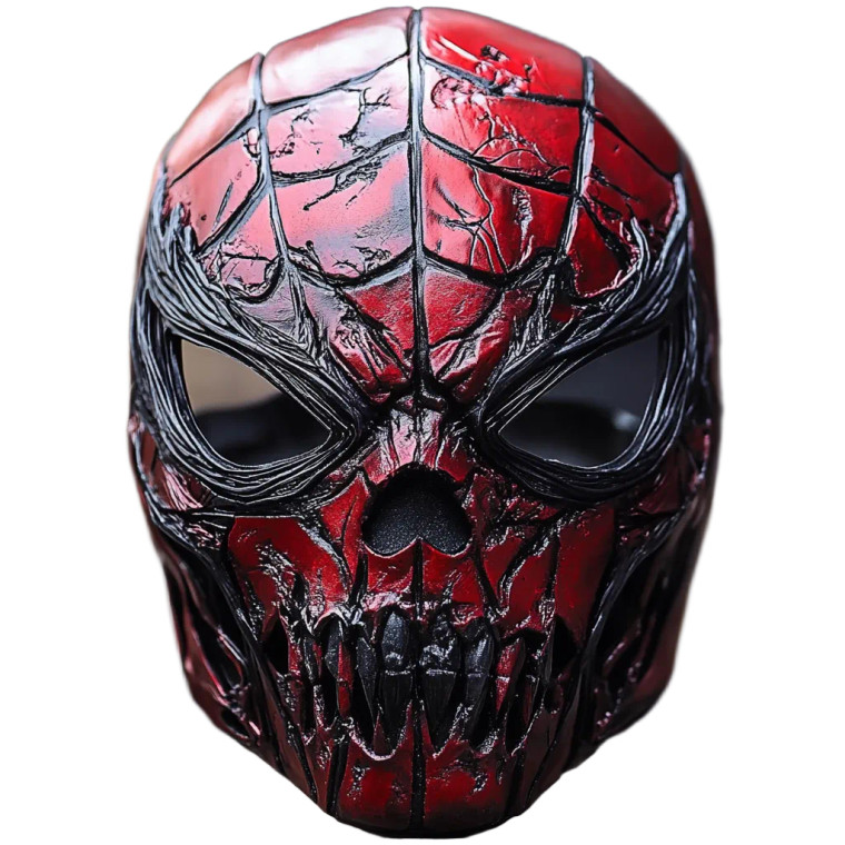 Skull Spiderman Mask Vinyl Car Decal Sticker – Waterproof & UV-Resistant 4.0"