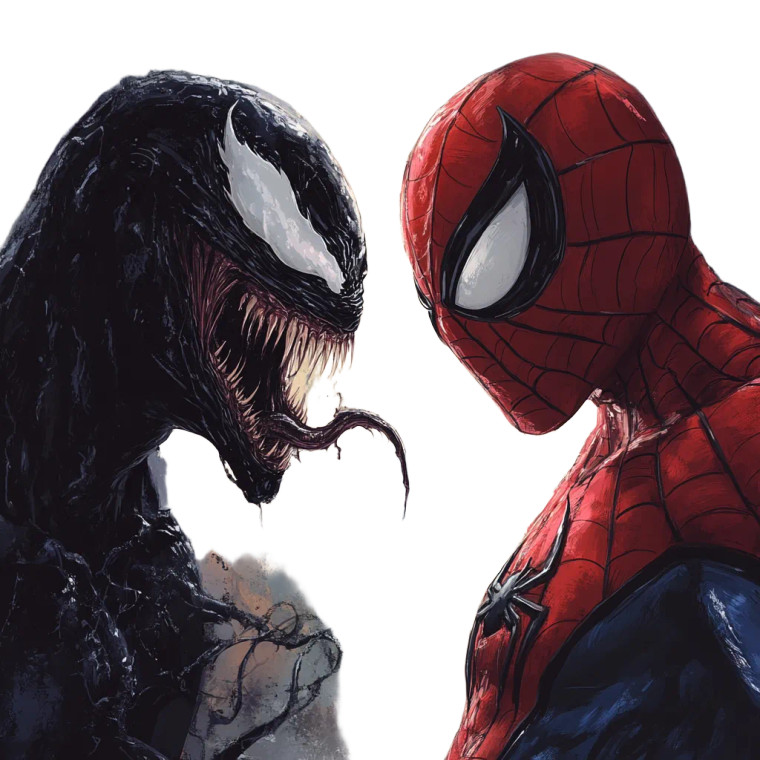 Spiderman Vs Venom Vinyl Car Decal Sticker – Waterproof & UV-Resistant 4.0"