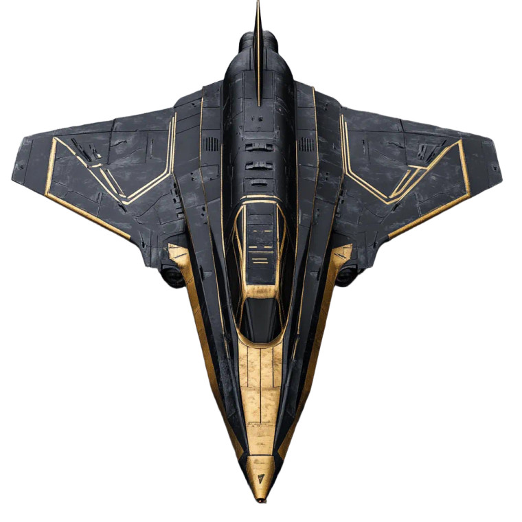 Stealth Space Bomber Vinyl Car Decal Sticker – Waterproof & UV-Resistant 4.0"