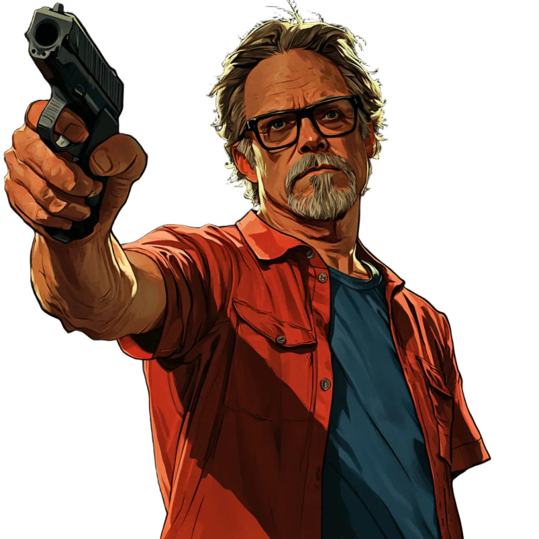 Steve Buscemi Comic Character Vinyl Car Decal Sticker – Waterproof & UV-Resistant 4.0"