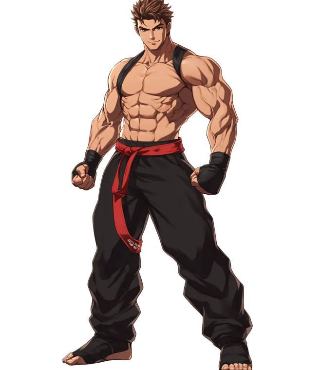 Street Fighter T Pose Vinyl Car Decal Sticker – Waterproof & UV-Resistant 4.0"
