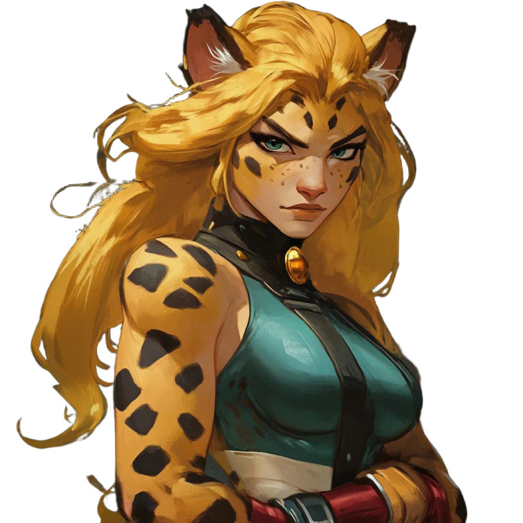 Stylized Cheetara Thundercats Vinyl Car Decal Sticker – Waterproof & UV-Resistant 4.0"