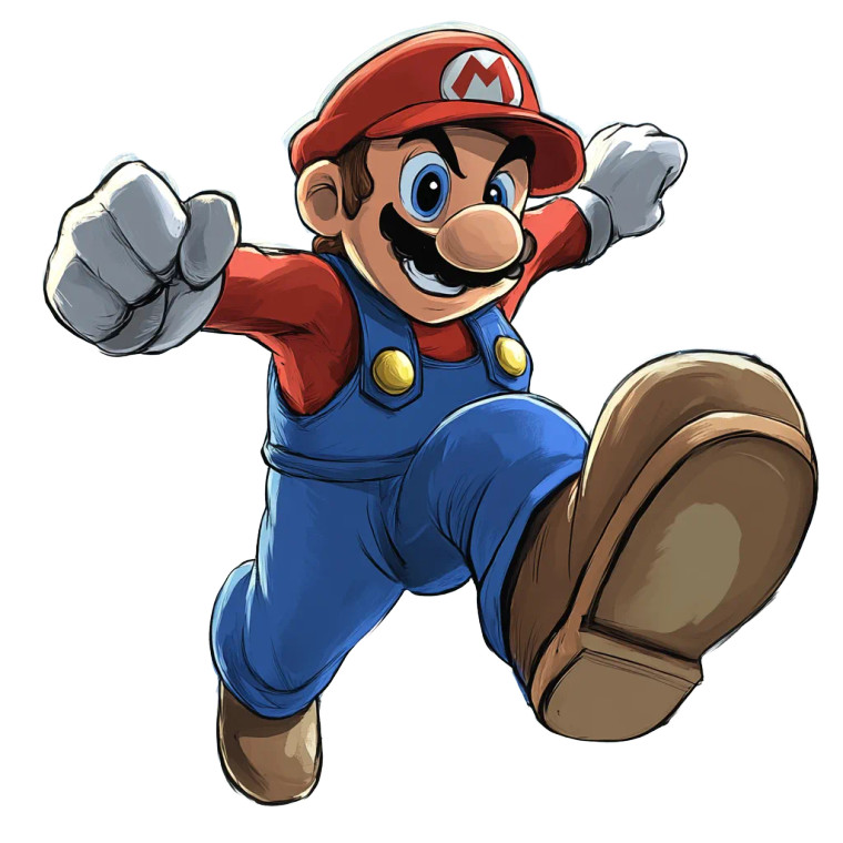 Super Mario Jump Roblox Vinyl Car Decal Sticker – Waterproof & UV-Resistant 4.0"