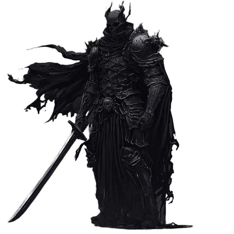 Undead Knight Wraith Vinyl Car Decal Sticker – Waterproof & UV-Resistant 4.0"