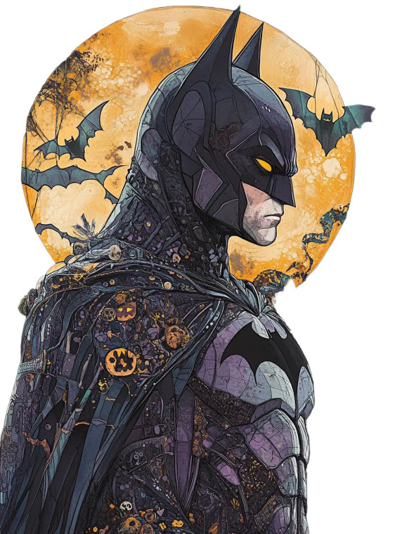 Unique Handsome Batman Halloween Vinyl Car Decal Sticker – Waterproof & UV-Resistant 4.0"
