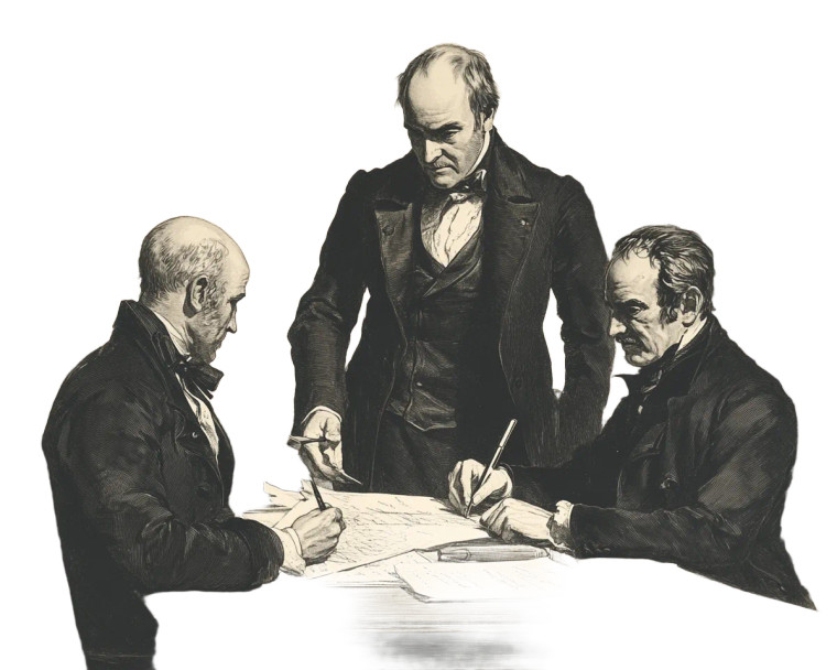 Victorian Gentleman Writing Documents Vinyl Car Decal Sticker – Waterproof & UV-Resistant 5.0"