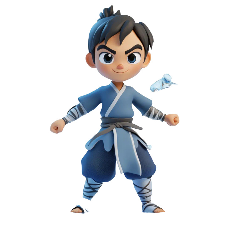 Water Bender Magical Cute Vinyl Car Decal Sticker – Waterproof & UV-Resistant 4.0"