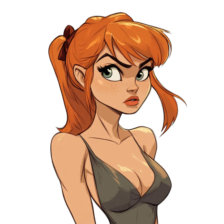 Wilma Flintstone Bruce Timm Vinyl Car Decal Sticker – Waterproof & UV-Resistant 4.0"