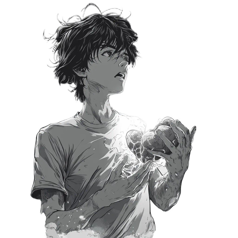 Young Man Heart Action Vinyl Car Decal Sticker – Waterproof & UV-Resistant 4.0"