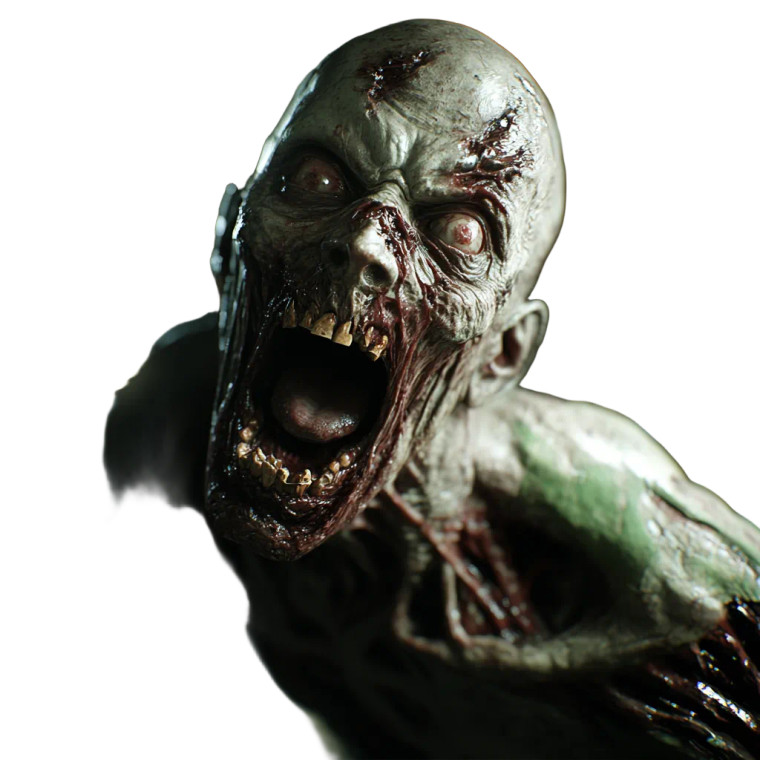 Zombies Cod Human Screaming Vinyl Car Decal Sticker – Waterproof & UV-Resistant 4.0"