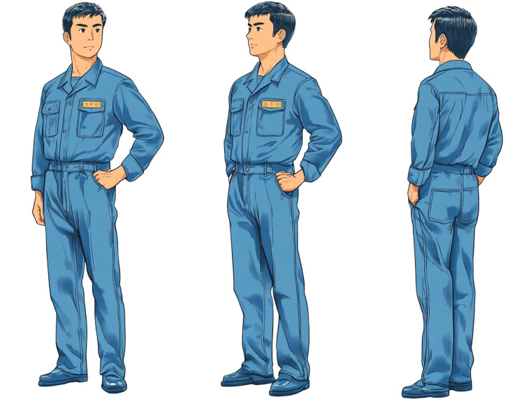 1970S Chinese Man Anime Vinyl Car Decal Sticker – Waterproof & UV-Resistant 5.31"