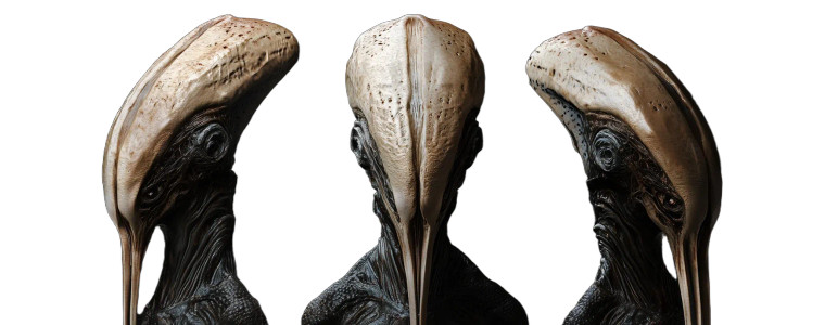 Alien Species Cone Heads Vinyl Car Decal Sticker – Waterproof & UV-Resistant 10.14"