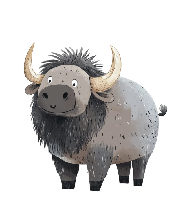 Animals Cartoon Education White Vinyl Car Decal Sticker – Waterproof & UV-Resistant 4.0"