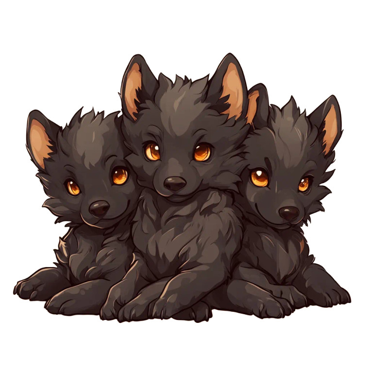 Anime Cerberus Chibi Vinyl Car Decal Sticker – Waterproof & UV-Resistant 4.0"