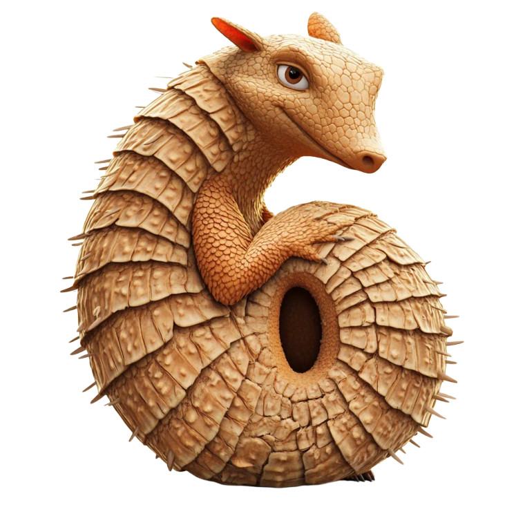 Armadillo Pose 6 Pixar Vinyl Car Decal Sticker – Waterproof & UV-Resistant 4.0"