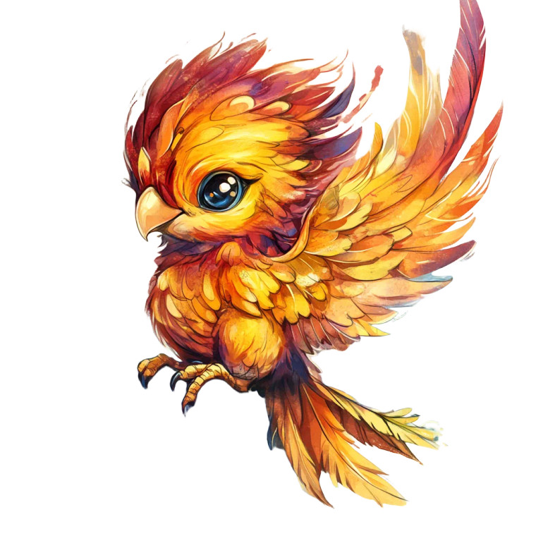 Baby Phoenix Ashes Tattoo Vinyl Car Decal Sticker – Waterproof & UV-Resistant 4.0"