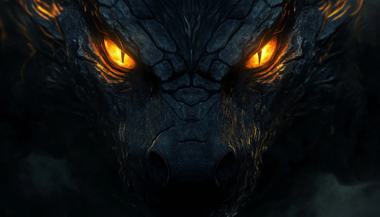 Black Dragon Close Up Vinyl Car Decal Sticker – Waterproof & UV-Resistant 7.0"