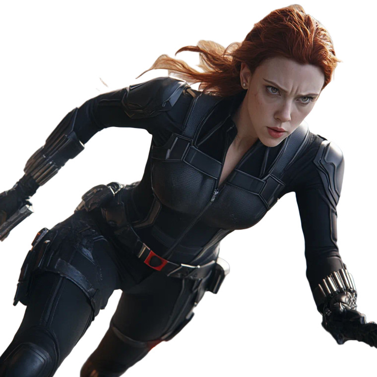 Black Widow Action Street Vinyl Car Decal Sticker – Waterproof & UV-Resistant 4.0"