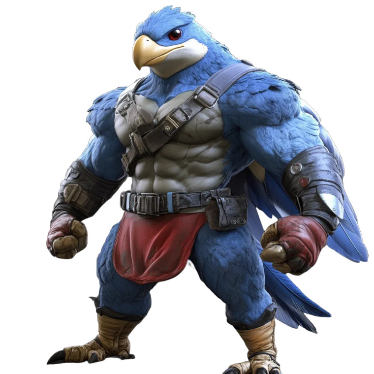 Buff Falco Smash Vinyl Car Decal Sticker – Waterproof & UV-Resistant 4.0"