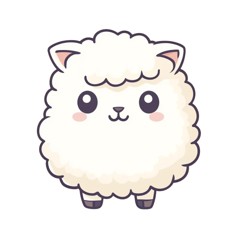 Catsheep Cartoon Creature Vinyl Car Decal Sticker – Waterproof & UV-Resistant 4.0"