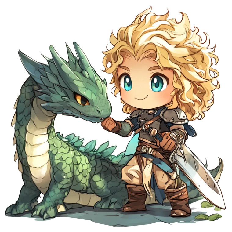 Chibi Monster Hunter Wyvern Vinyl Car Decal Sticker – Waterproof & UV-Resistant 4.0"