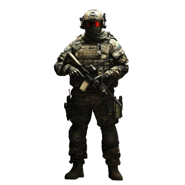 Cod Soldier M4A1 Basement Vinyl Car Decal Sticker – Waterproof & UV-Resistant 4.0"