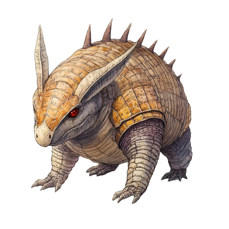 Cursed Armadillo Pokemon Vinyl Car Decal Sticker – Waterproof & UV-Resistant 4.0"