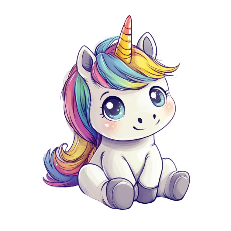 Cute Unicorn Stars Rainbows Vinyl Car Decal Sticker – Waterproof & UV-Resistant 4.0"