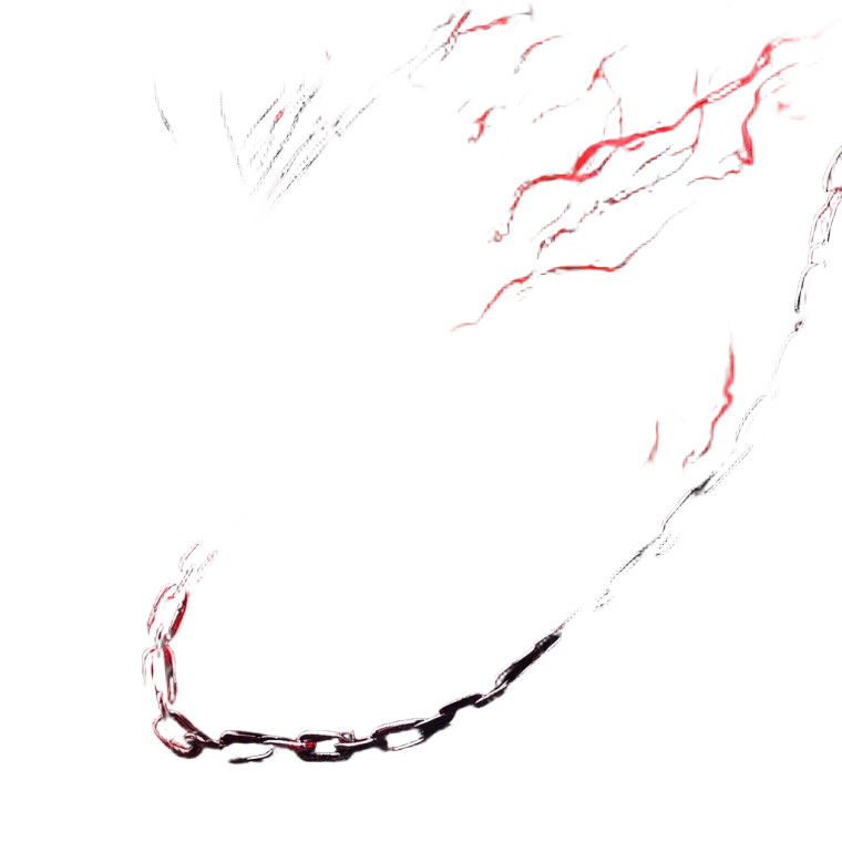 Dark Creature Red Highlights Vinyl Car Decal Sticker – Waterproof & UV-Resistant 4.0"