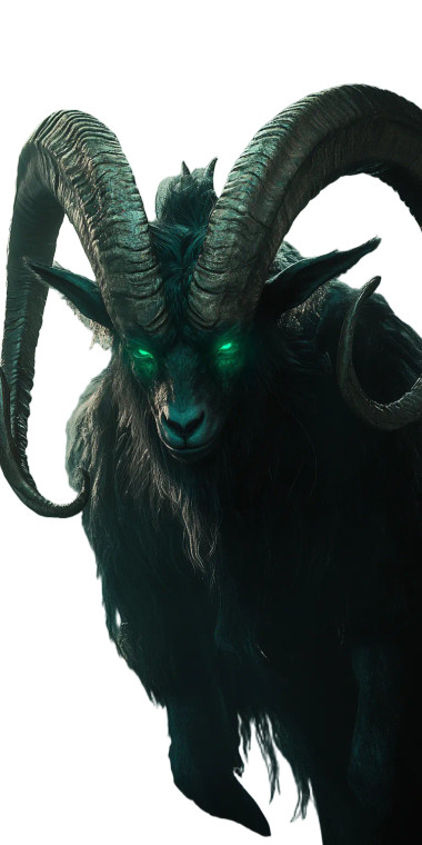 Dark Majestic Goat Mist Vinyl Car Decal Sticker – Waterproof & UV-Resistant 4.0"