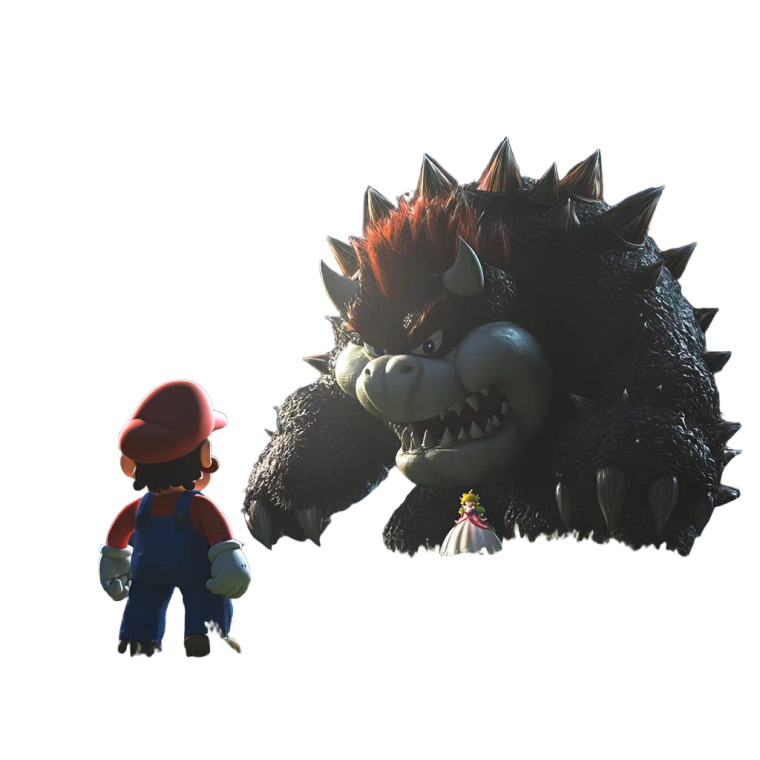 Defeated Mario Bowser Peach Vinyl Car Decal Sticker – Waterproof & UV-Resistant 4.0"